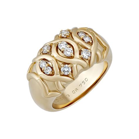 dior ring gold with diamonds|Dior rings price.